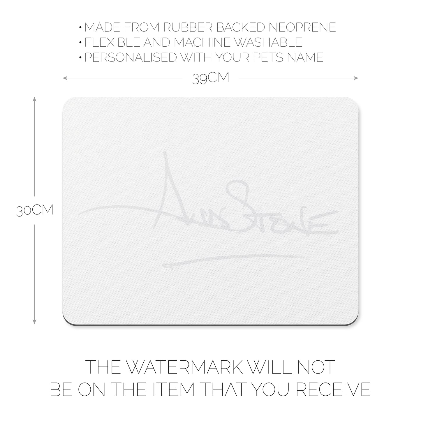 Personalised Dog Bowl Mat: Customised, Functional, and Stylish Pet Food Mat for Dogs and Cats