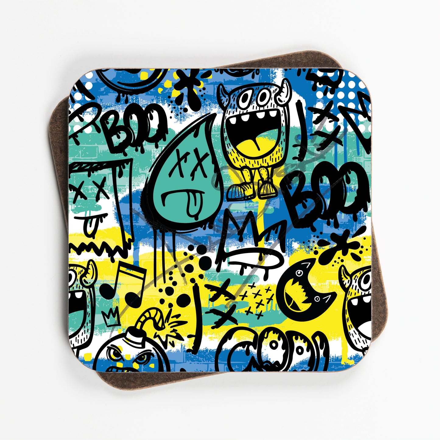 Graffiti Urban Art Design Coasters - Set Of Four - 90mm x 90mm