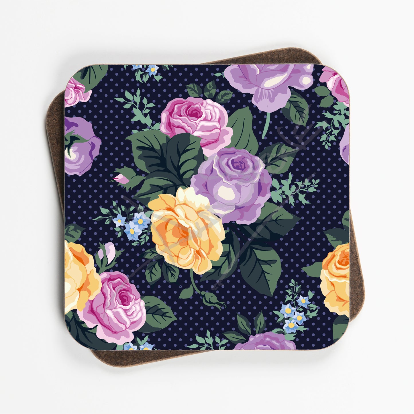 Kitsch Floral Cath Design Flower Coasters - Set Of Four - 90mm x 90mm