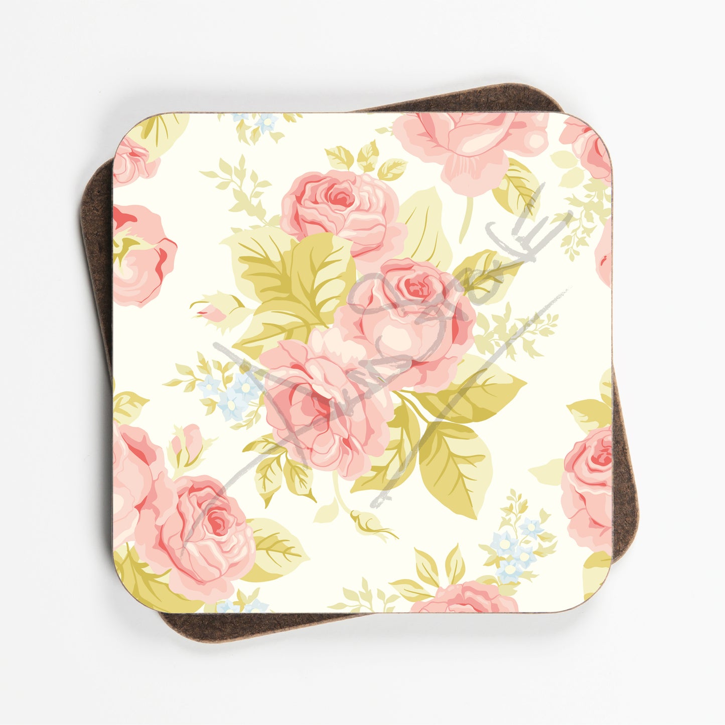 Kitsch Floral Cath Design Flower Coasters - Set Of Four - 90mm x 90mm