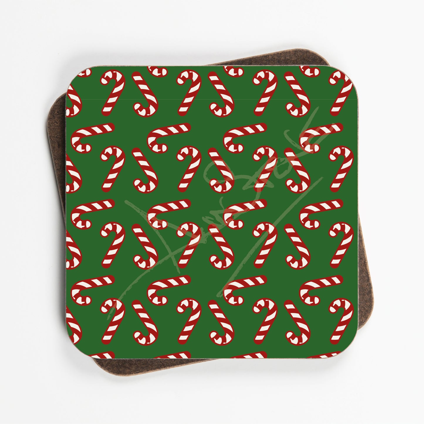 Scandi Style Christmas Coasters - Set Of Four - 90mm x 90mm