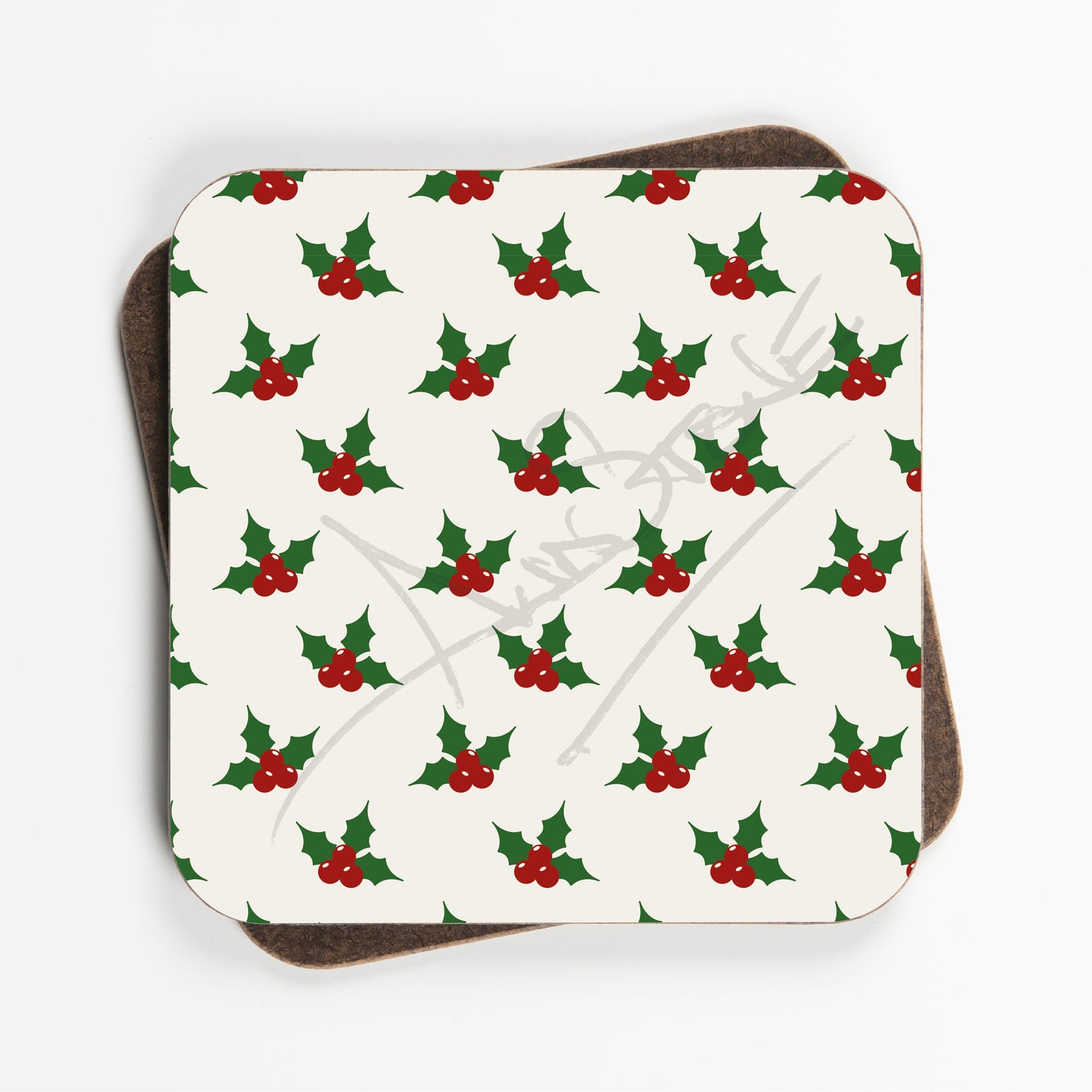 Scandi Style Christmas Coasters - Set Of Four - 90mm x 90mm