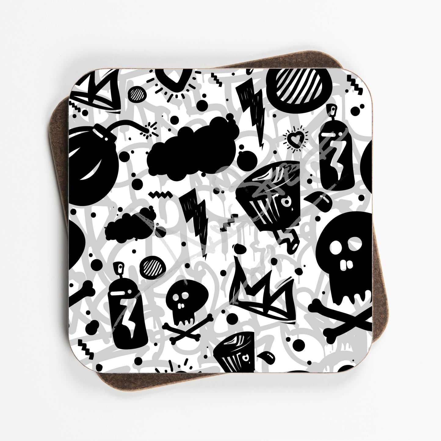 Urban Graffiti Design Coasters - Set Of Four - 90mm x 90mm