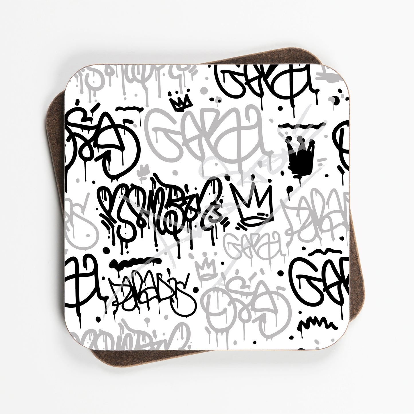Urban Graffiti Design Coasters - Set Of Four - 90mm x 90mm