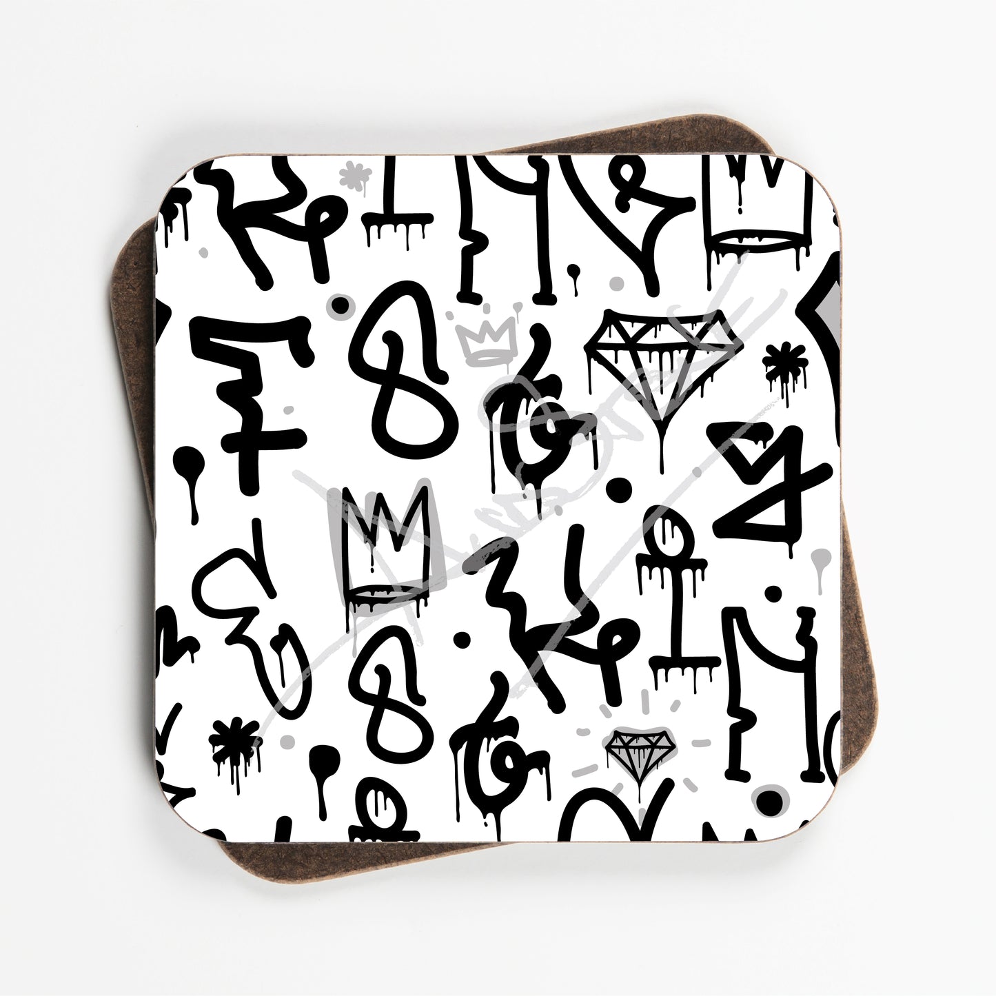Urban Graffiti Design Coasters - Set Of Four - 90mm x 90mm