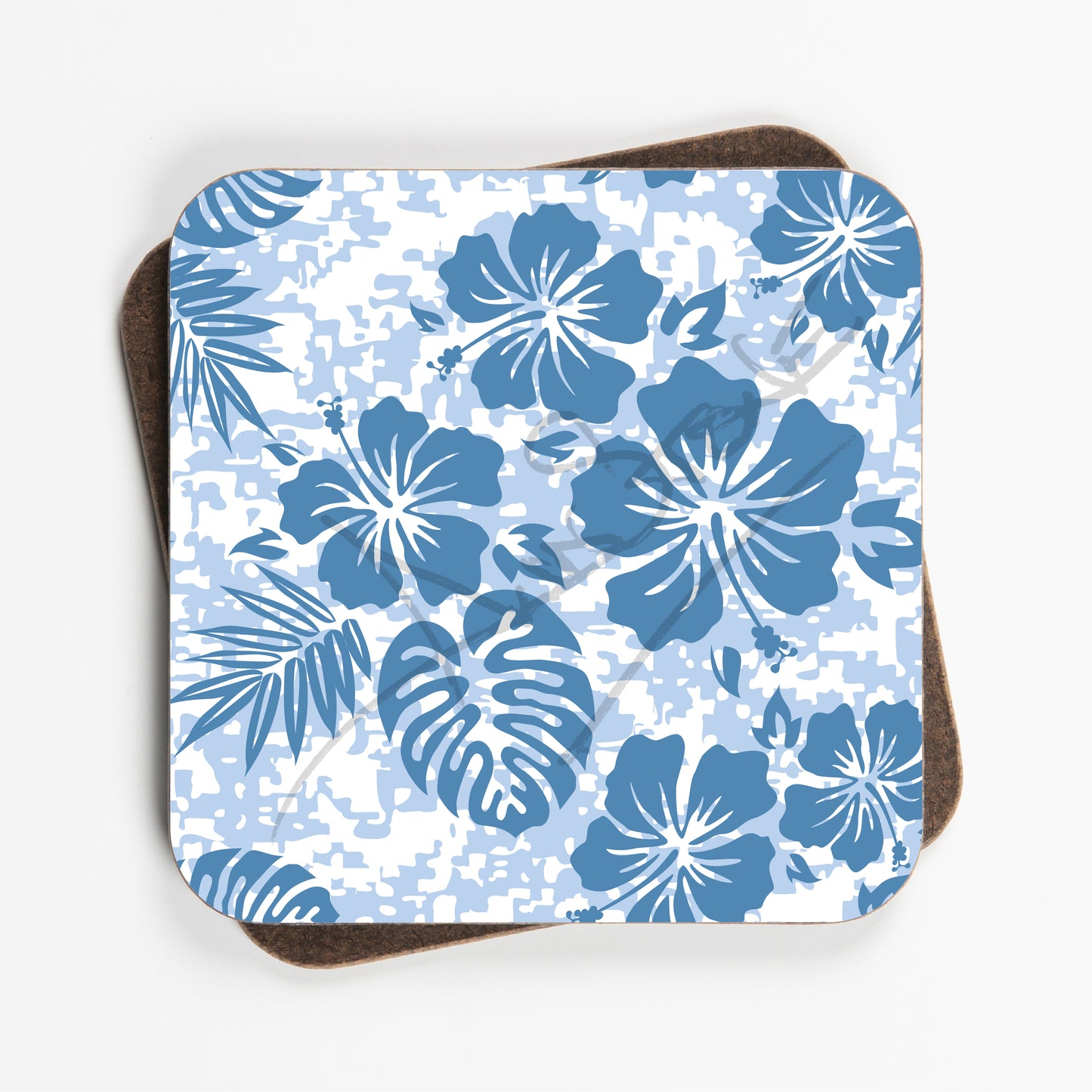 Floral Flower Design Coasters - Set Of Four - 90mm x 90mm