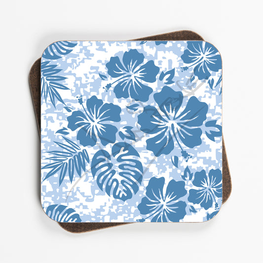 Floral Flower Design Coasters - Set Of Four - 90mm x 90mm