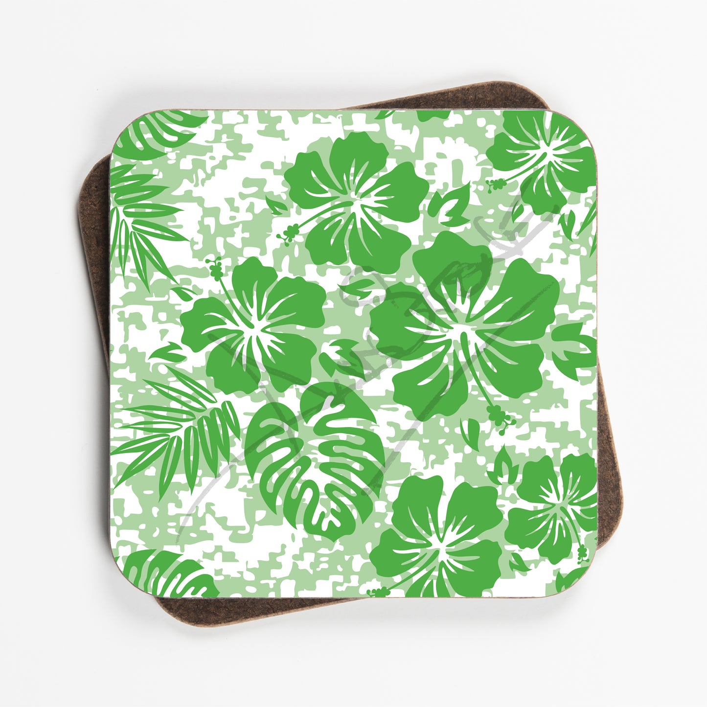 Floral Flower Design Coasters - Set Of Four - 90mm x 90mm