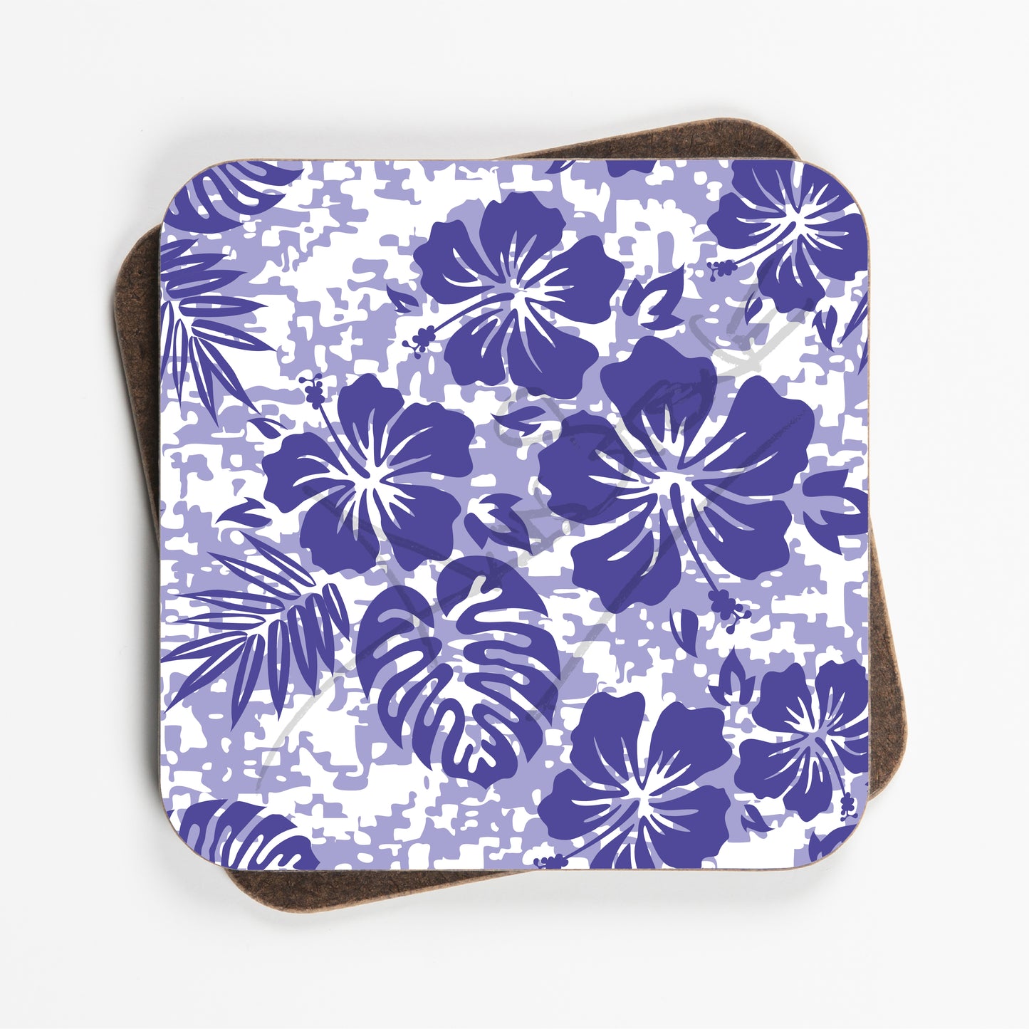 Floral Flower Design Coasters - Set Of Four - 90mm x 90mm