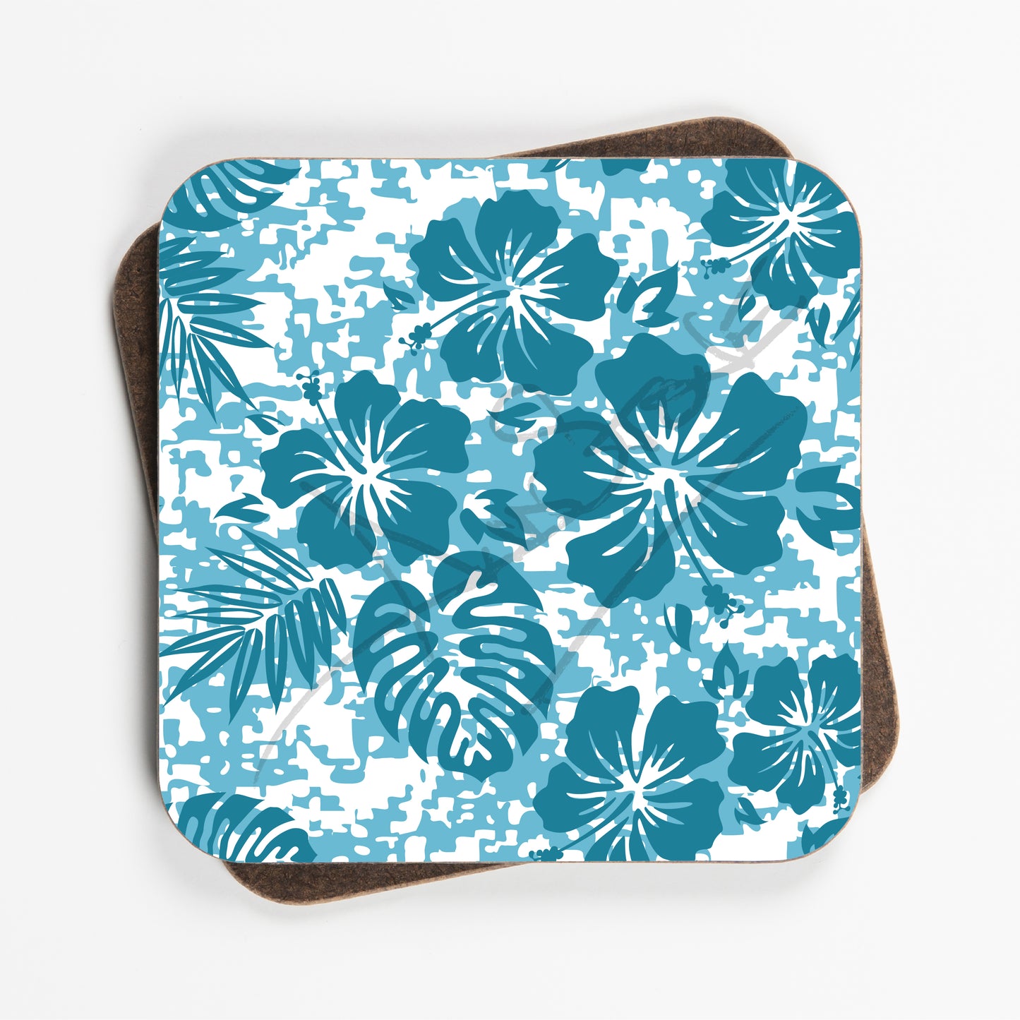 Floral Flower Design Coasters - Set Of Four - 90mm x 90mm