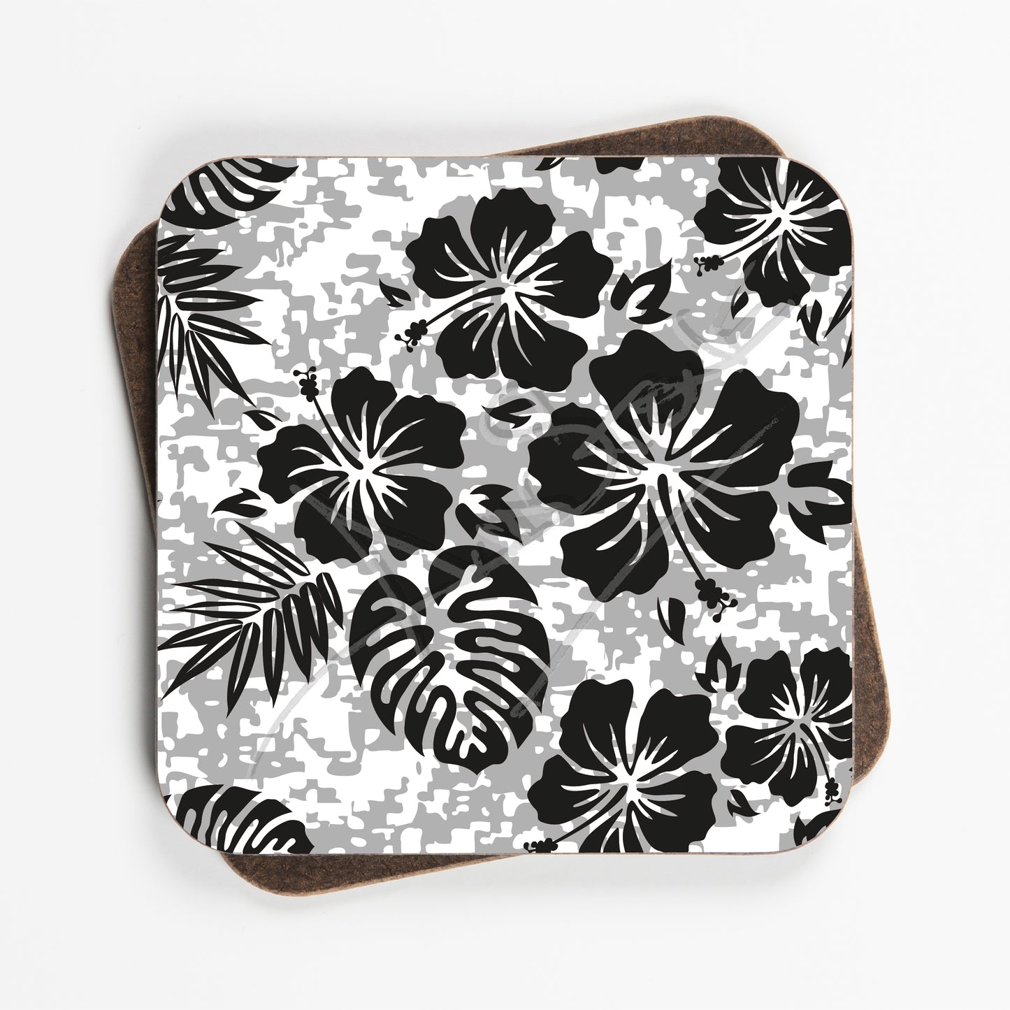 Floral Flower Design Coasters - Set Of Four - 90mm x 90mm